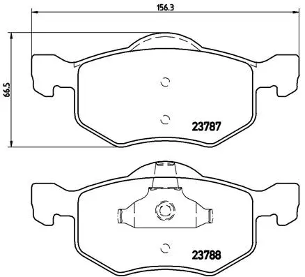 Brake Pad Set, disc brake (P 24 056)