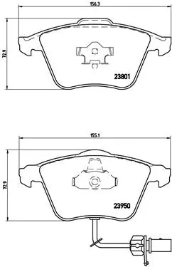 Brake Pad Set, disc brake (P 85 097)