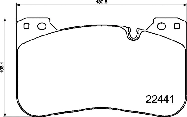 Brake Pad Set, disc brake (P 06 100)