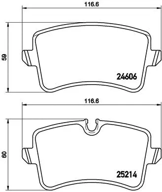 Brake Pad Set, disc brake (P 85 120)