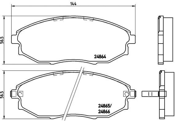Brake Pad Set, disc brake (P 10 007)