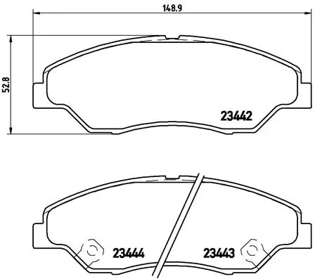 Brake Pad Set, disc brake (P 30 015)