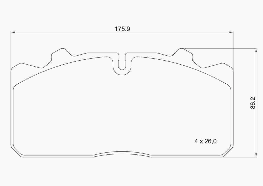 Brake Pad Set, disc brake (P A7 001)