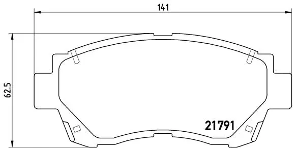 Brake Pad Set, disc brake (P 83 027)