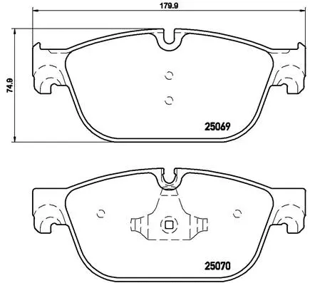 Brake Pad Set, disc brake (P 61 115)