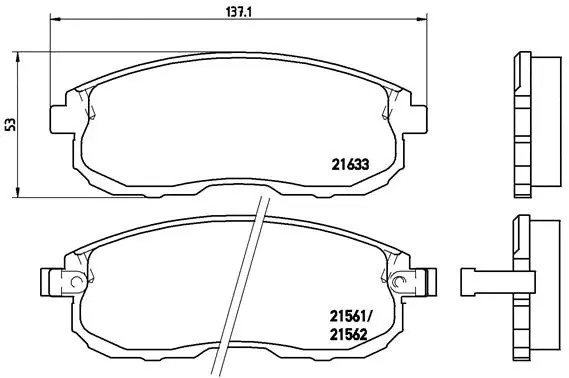 Brake Pad Set, disc brake (P 56 021)