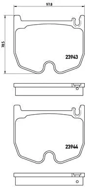 Brake Pad Set, disc brake (P 50 062)