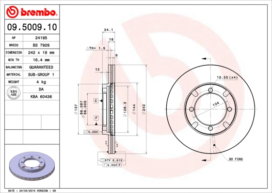 Brake Disc (09.5009.10)