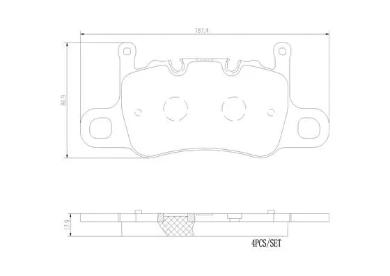 Brake Pad Set, disc brake (P65037N)
