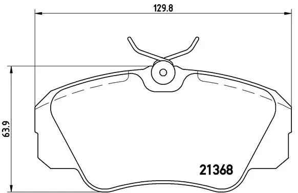Brake Pad Set, disc brake (P 59 016)