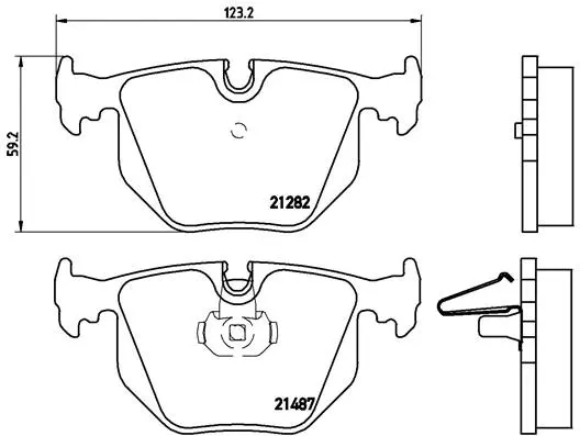 Brake Pad Set, disc brake (P 06 020)