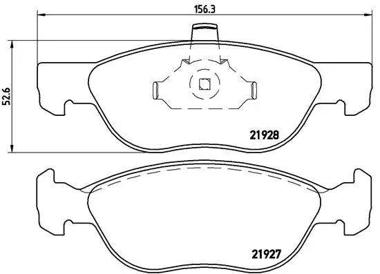 Brake Pad Set, disc brake (P 23 081)
