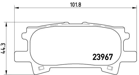 Brake Pad Set, disc brake (P 83 068)