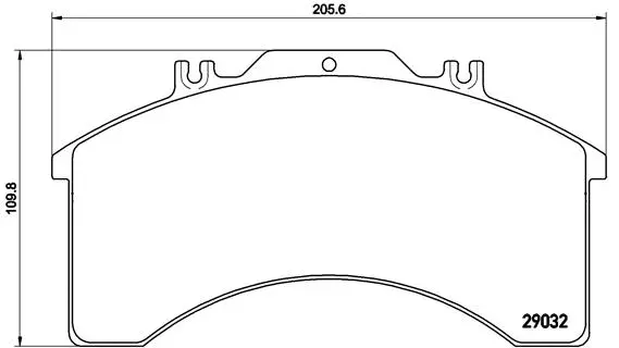 Brake Pad Set, disc brake (P A6 015)