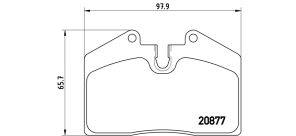 Brake Pad Set, disc brake (P 65 004)