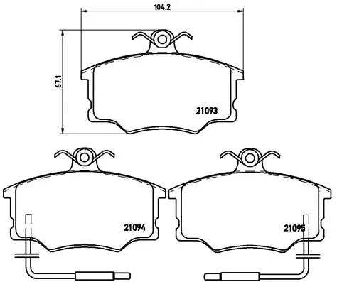 Brake Pad Set, disc brake (P 23 034)