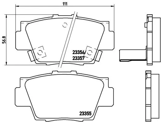 Brake Pad Set, disc brake (P 28 040)