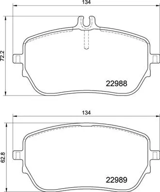 Brake Pad Set, disc brake (P 50 146)