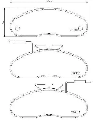 Brake Pad Set, disc brake (P 56 019)