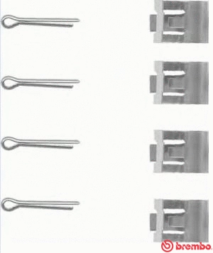 Accessory Kit, disc brake pad (A 02 251)