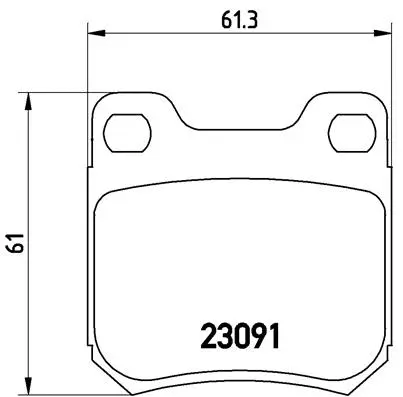 Brake Pad Set, disc brake (P 71 008)