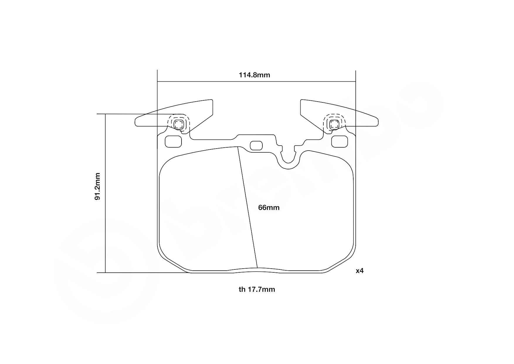 High Performance Brake Pad Set