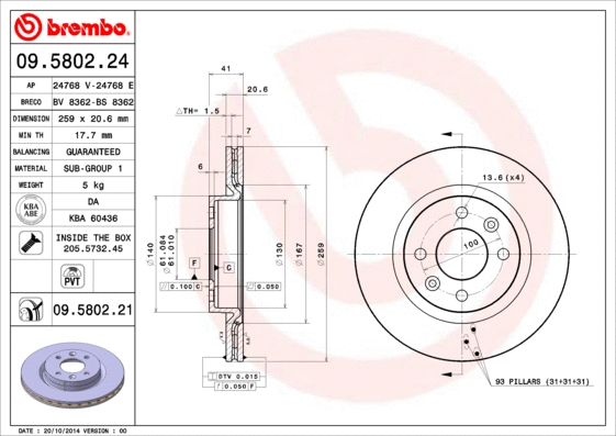 Brake Disc (09.5802.21)