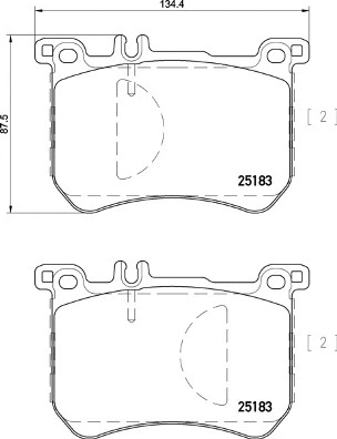 Brake Pad Set, disc brake (P 50 111)