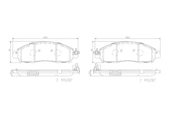 Brake Pad Set, disc brake (P56120N)