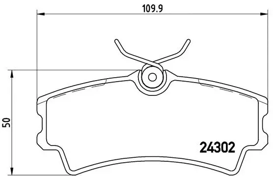 Brake Pad Set, disc brake (P 72 001)