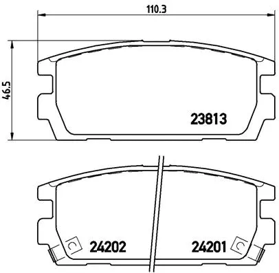 Brake Pad Set, disc brake (P 30 021)