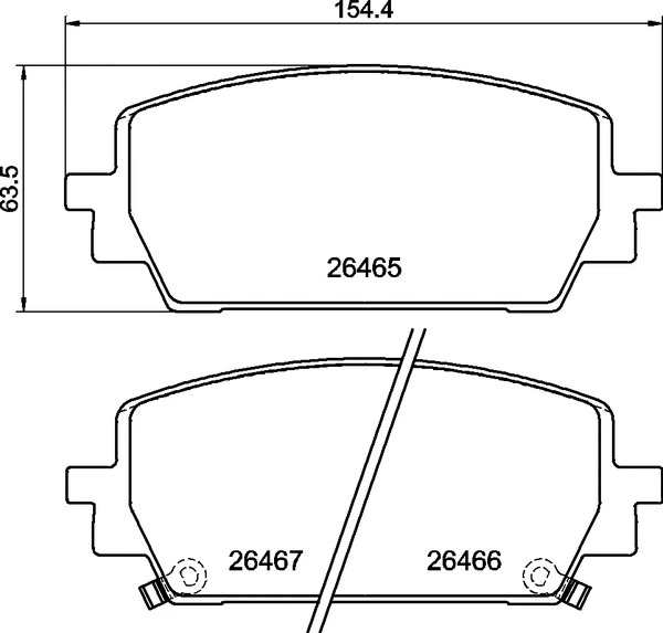 Brake Pad Set, disc brake (P 30 151)