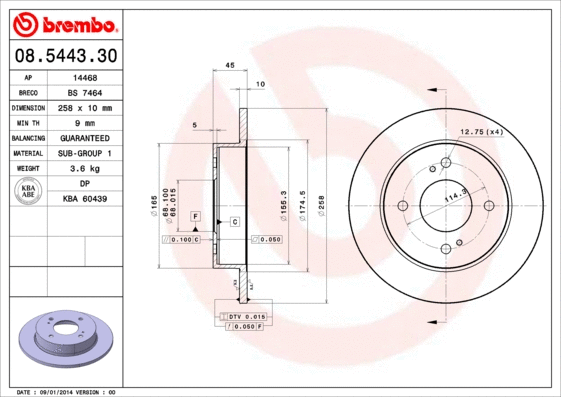 Brake Disc (08.5443.30)