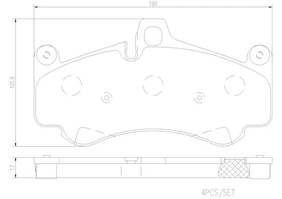 Brake Pad Set, disc brake (P65032N)