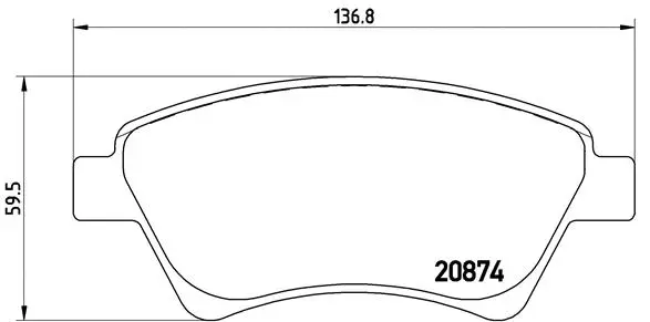 Brake Pad Set, disc brake (P 68 034)