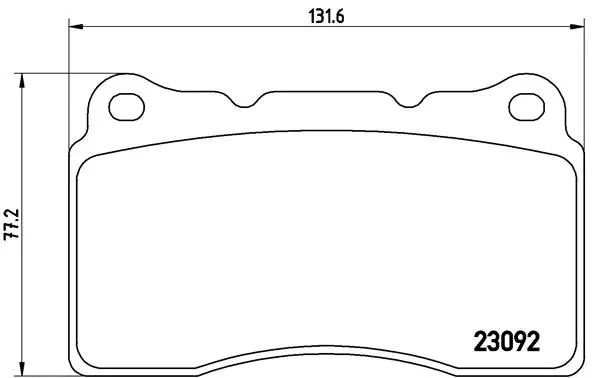 Brake Pad Set, disc brake (P 54 040)