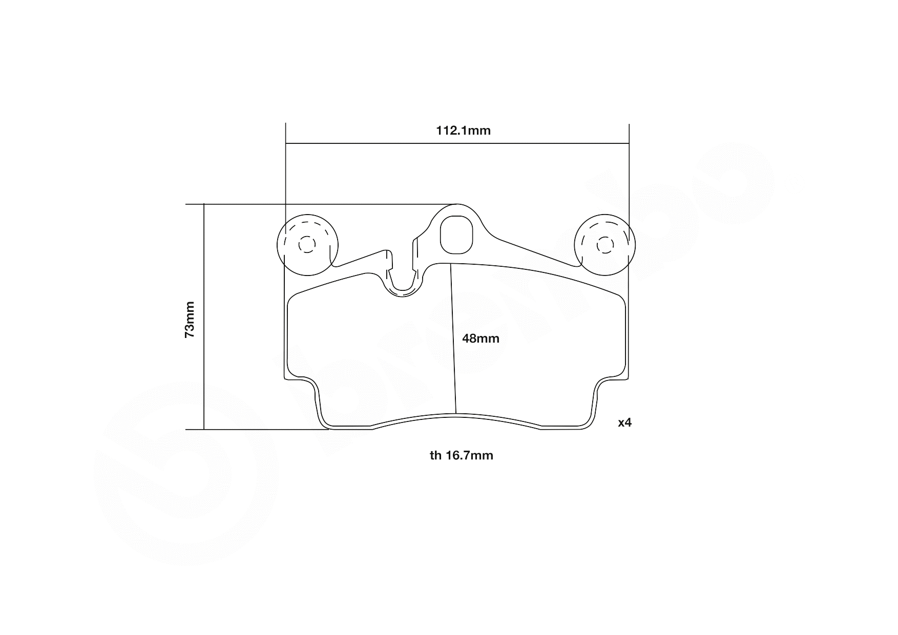 High Performance Brake Pad Set
