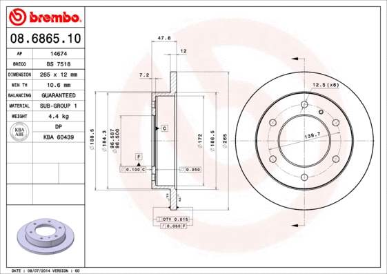 Brake Disc (08.6865.10)