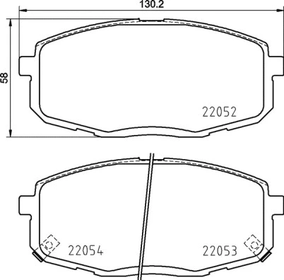Brake Pad Set, disc brake (P 30 099)