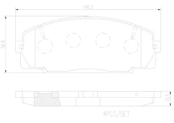Brake Pad Set, disc brake (P83092N)