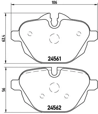 Brake Pad Set, disc brake (P 06 064)