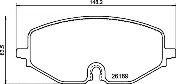 Brake Pad Set, disc brake (P 85 182)