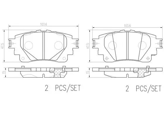 Brake Pad Set, disc brake (P83174N)