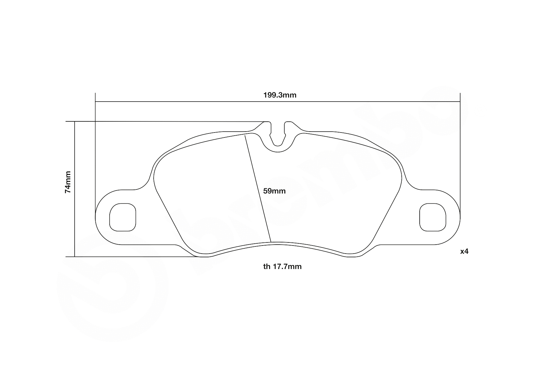 High Performance Brake Pad Set