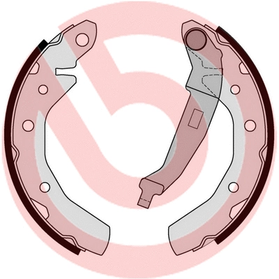 Brake Shoe Set (S 10 517)