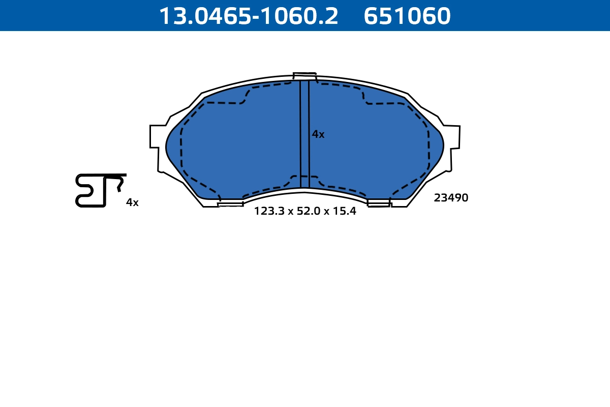 Brake Pad Set, disc brake (13.0465-1060.2)