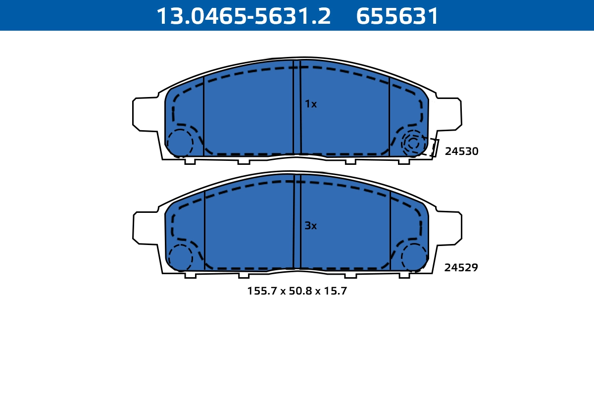 Brake Pad Set, disc brake (13.0465-5631.2)