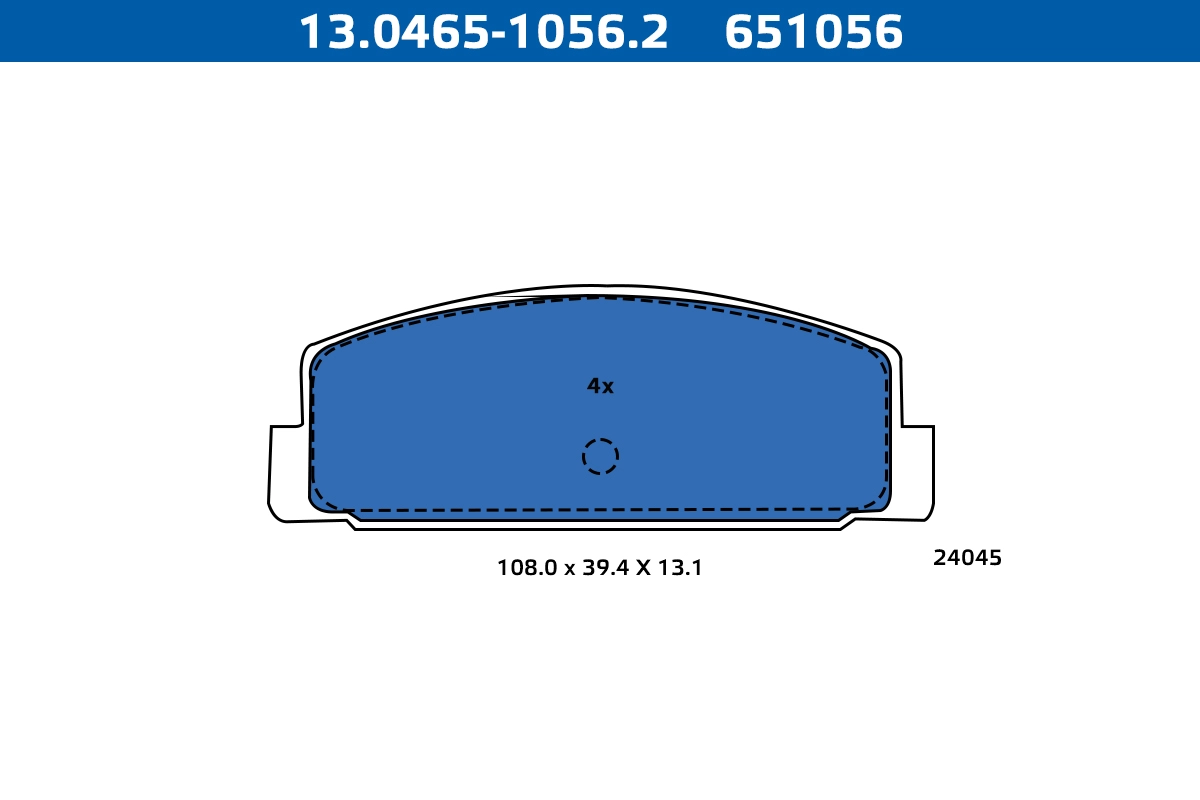 Brake Pad Set, disc brake (13.0465-1056.2)