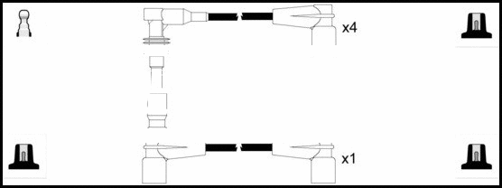 Ignition Cable Kit (HOES598)
