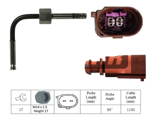 Sensor, exhaust gas temperature (LXT012)